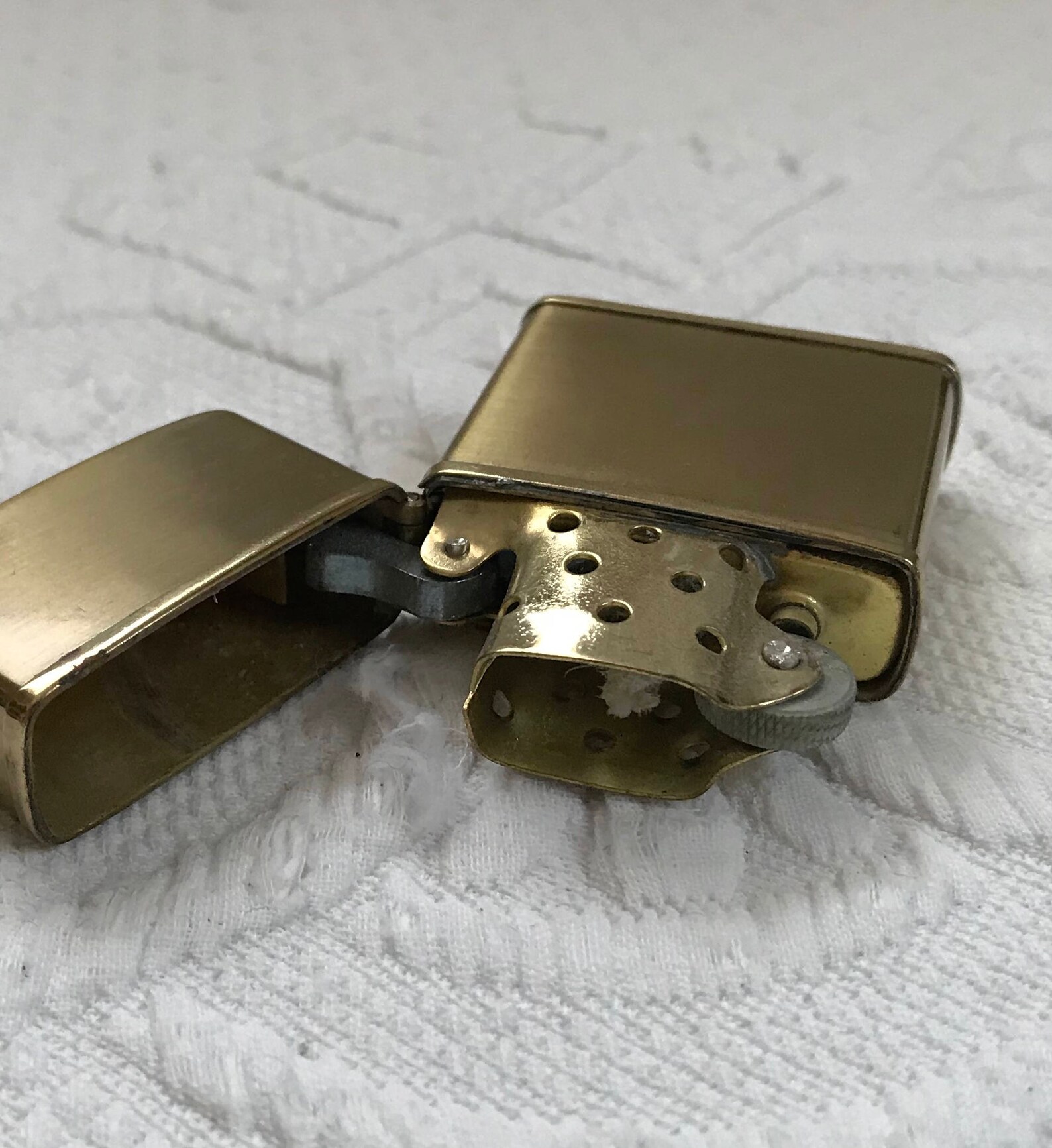 Lighter . Brushed Brass Lighter . Made in Japan . Brass Etsy