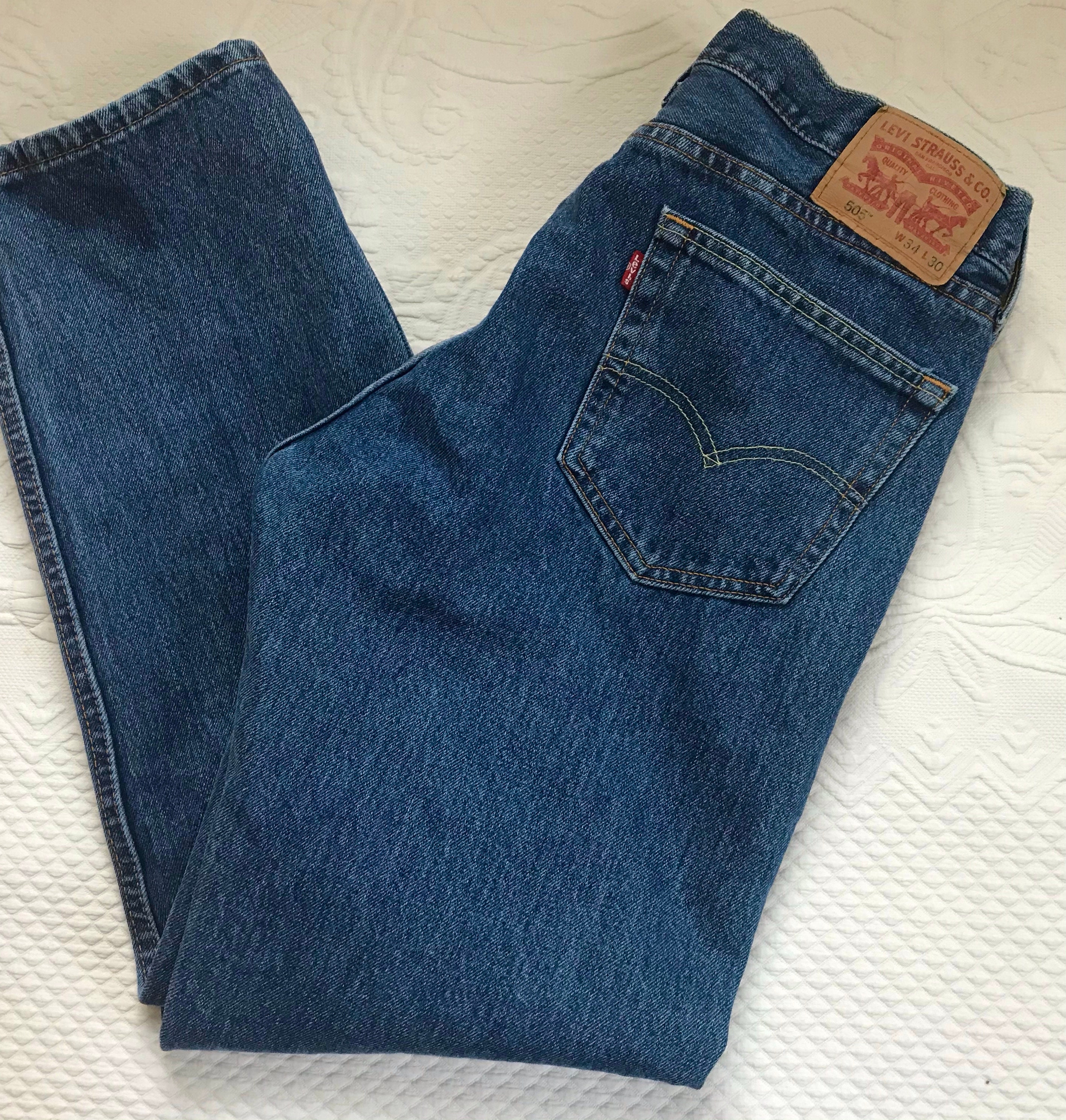 505 Levis . 34/30 . Mens Jeans . 90s 