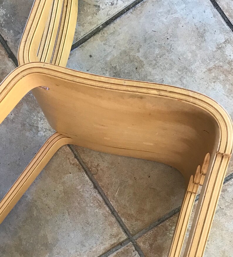 wood child chair midcentury modern chair French child chair child chair bend wood chair