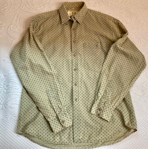 0000~polka dot silk classic collar shirt main image 1