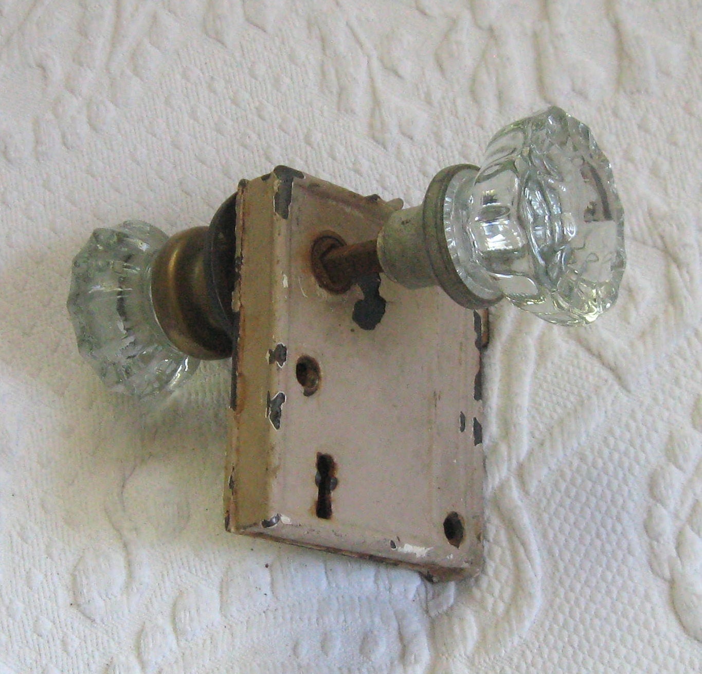 Lock Box With Glass Knob Door Lock Box Antique Door Lock Etsy