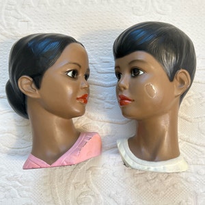 mid century head bust . Lego . made in Japan