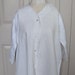 antique linen nightgown . linen nightgown . white on white work linen nightgown . German linen nightgown . victorian nightgown late 1800