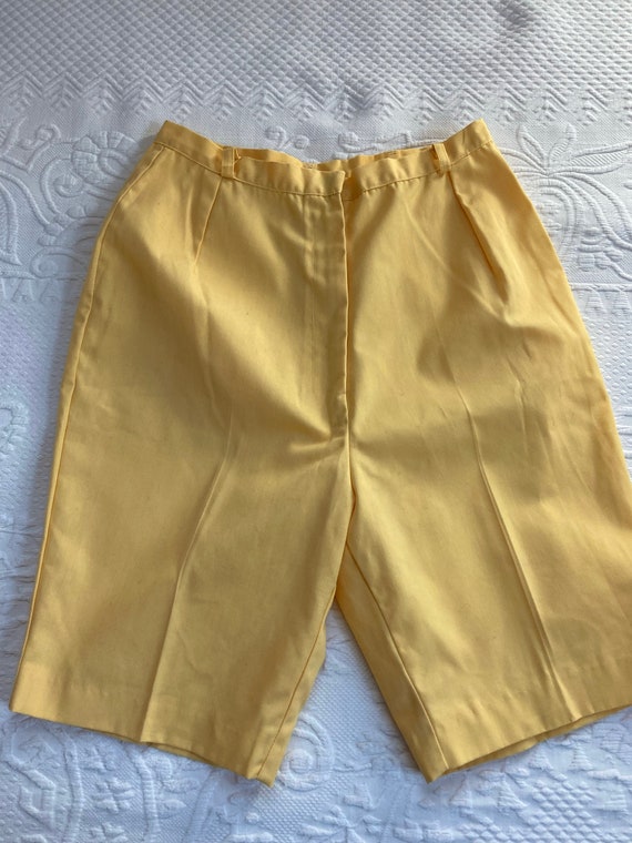 60s shorts . yellow bermuda shorts . yellow shorts . … Gem