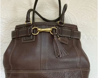 coach Hampton satchel bag E06S-10214 . brown coach bag