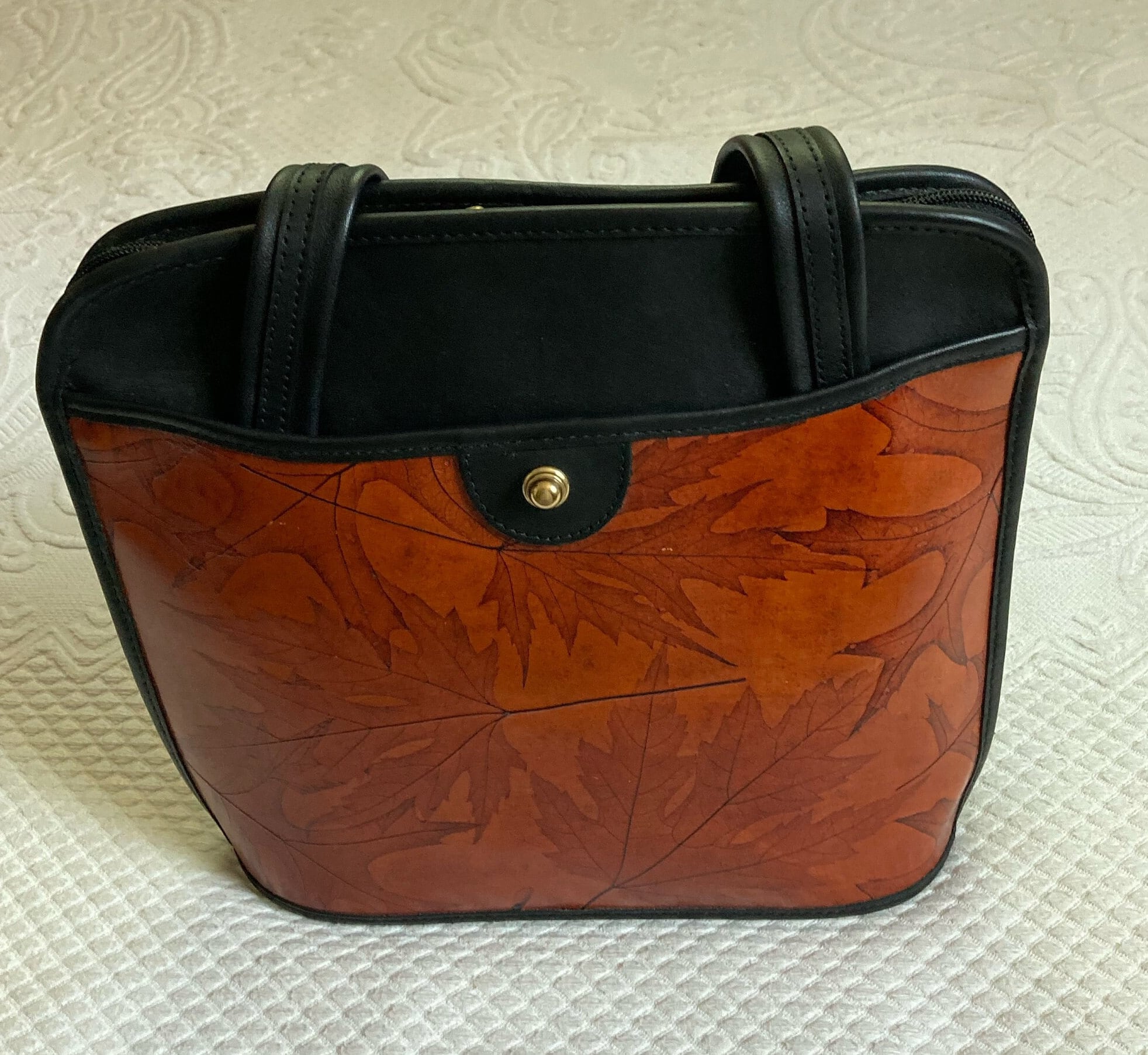 Buy C.L Whiting Shoulder Bag. Leaf Design Bag Made in USA Online in India Etsy