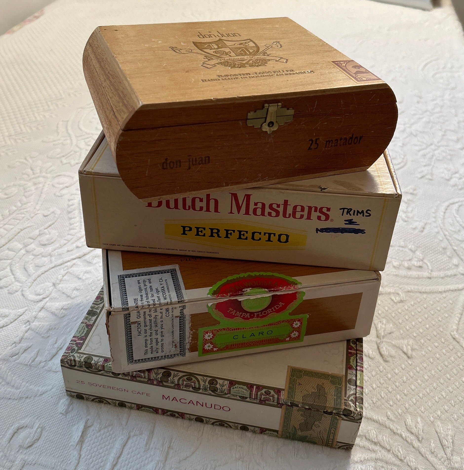 世界的に boxes cigar Wood lot 日本 Etsy - コレクション