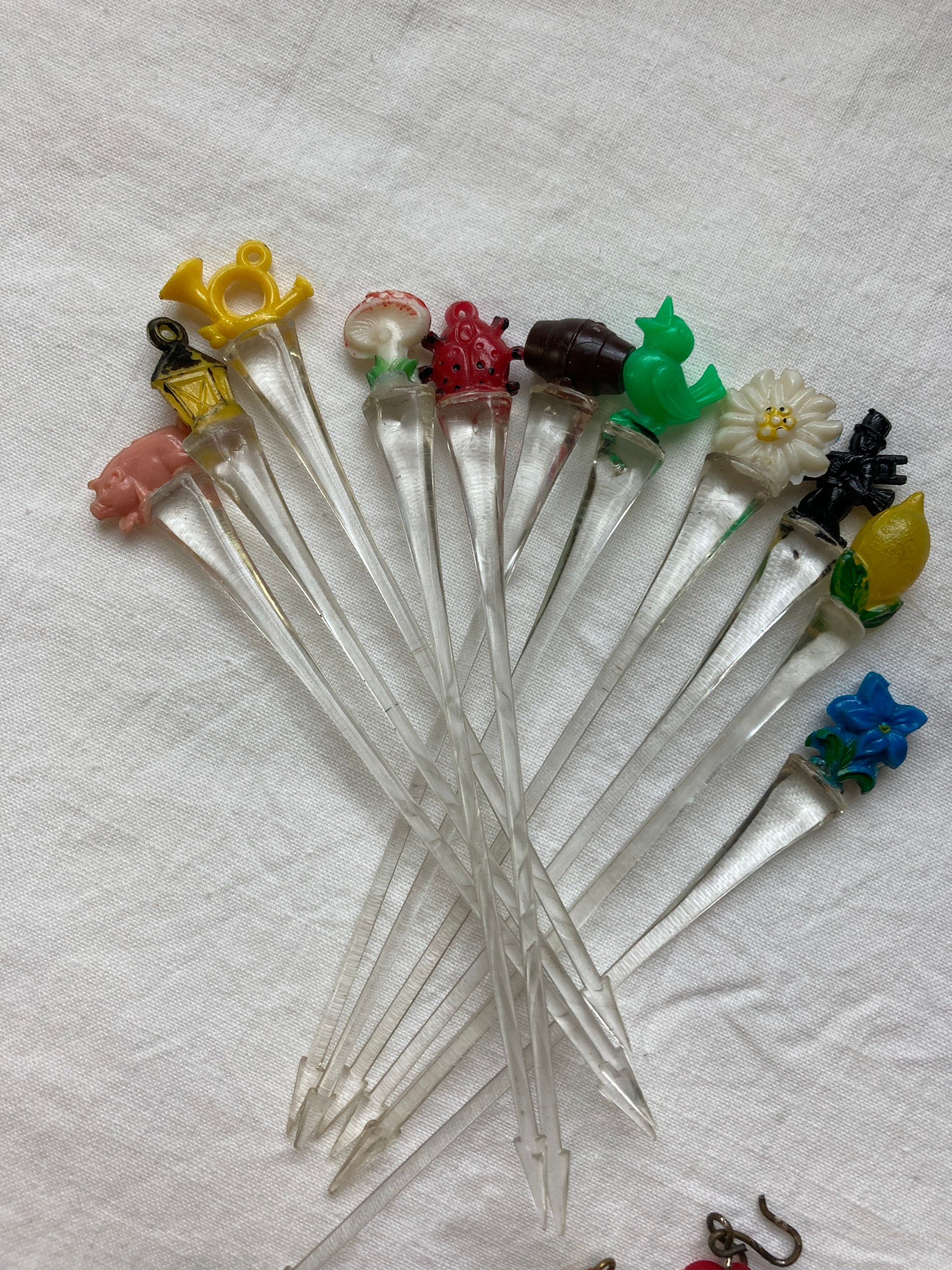 Cocktail Sticks . Plastic Cocktail Sticks . Midcentury Modern Etsy