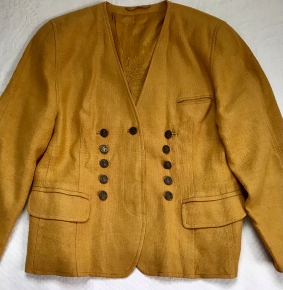 Austrian linen Jacket . Trachten jacket . Austria… - image 1