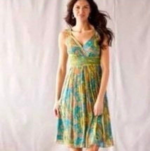 sundance paisley silk dress . sundance . vintage s
