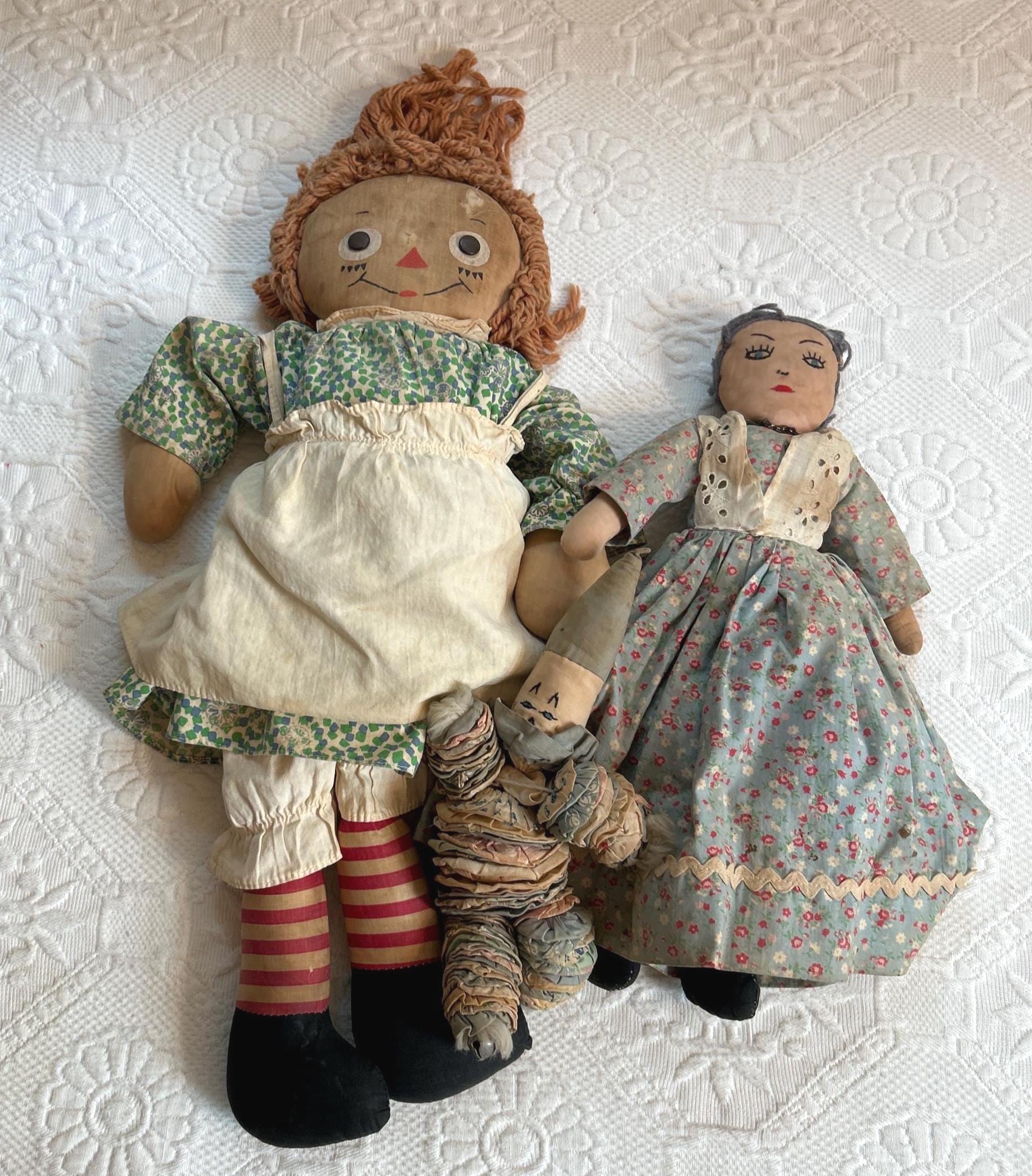 ヴィンテージ ラガディ・アン人形セット：1950年代の手作り装飾 - Etsy