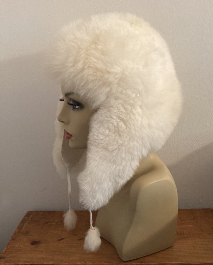 Faux Fur Hat White Kubanka