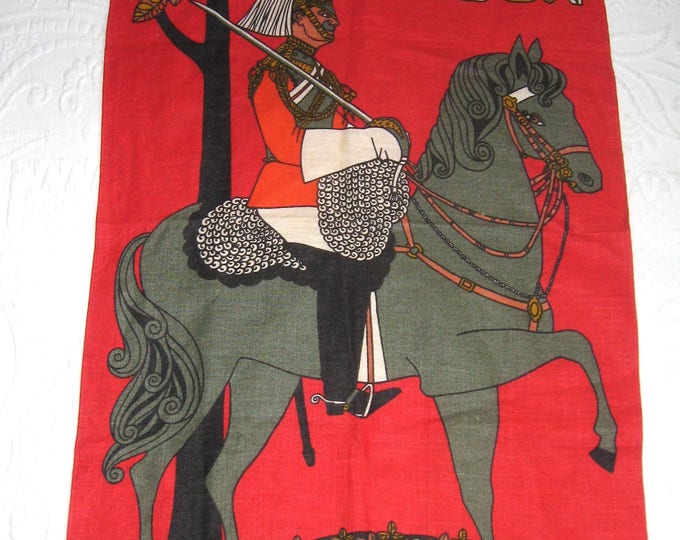 Irish Linen Dish Towel . London Dish Towel mounted Etsy