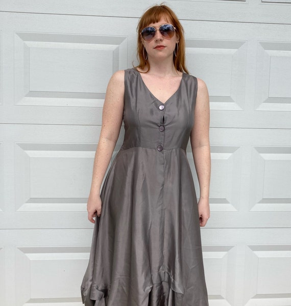silver formal dress with shrug . tea and Scones .… - image 6