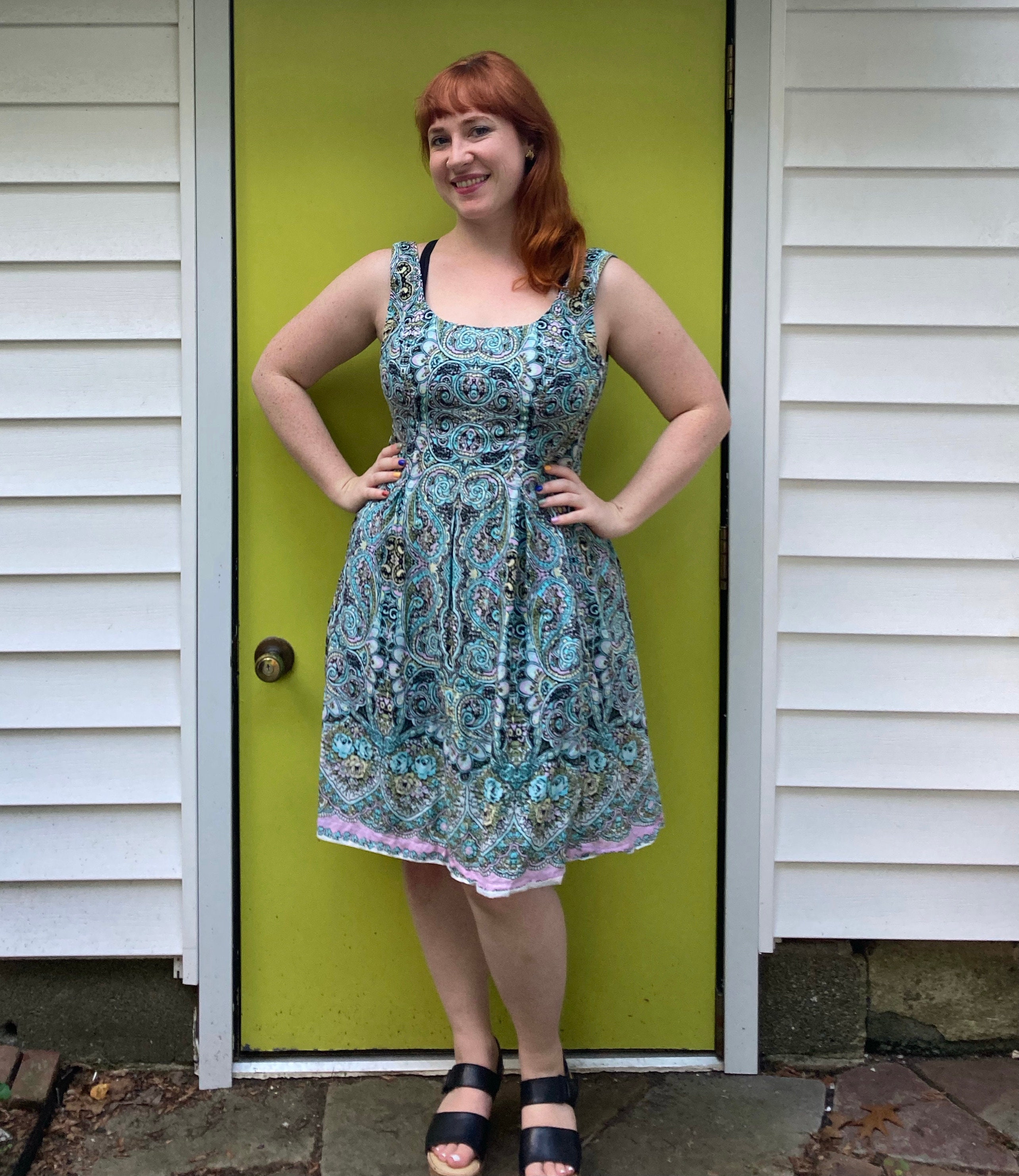 Paisley Dress . Nine West . Size 12 