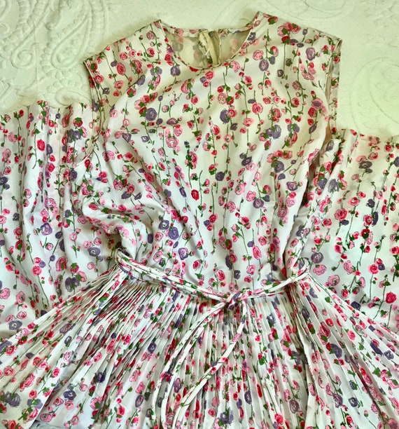 Tea Party Dress . 50s dress . 50s Summer Dress .