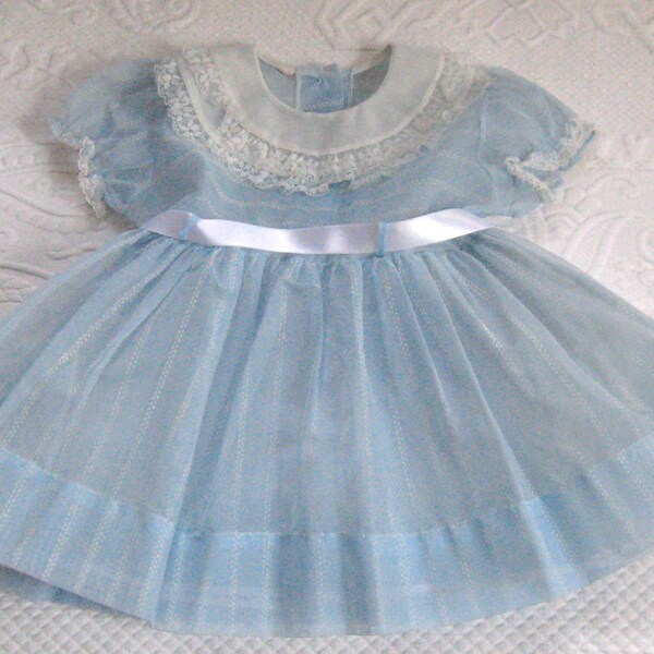 Vintage Toddler ORGANDY PARTY DRESS 1950/60s