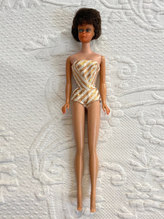 1962 Bubble Cut Barbie Barbie Doll 1962 Barbie by Mattel Brunette Barbie First Edition Etsy