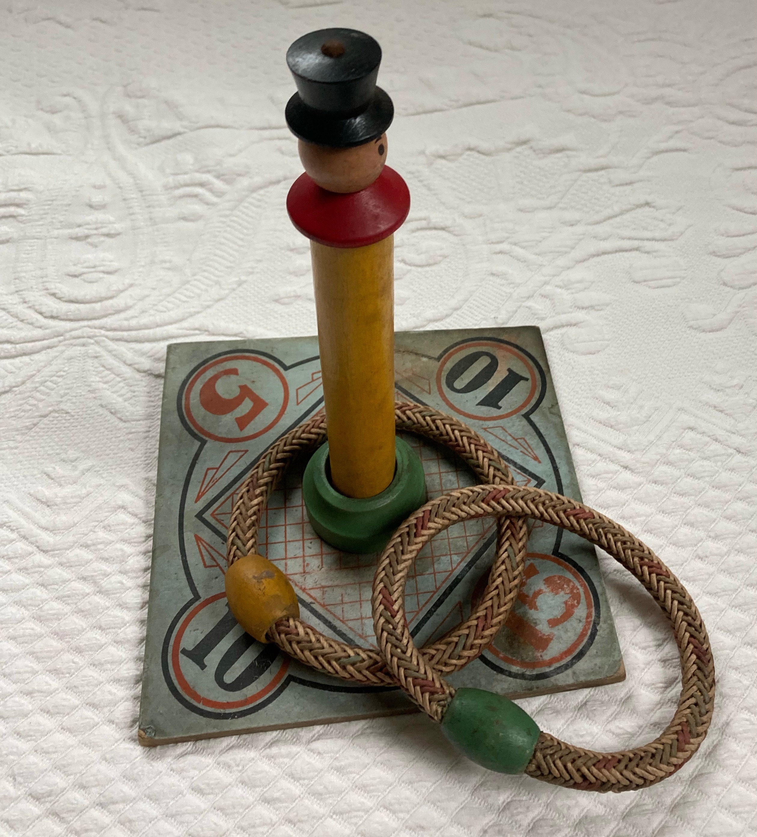 Ring toss game . antique ring toss game . tossing game . 30s Etsy