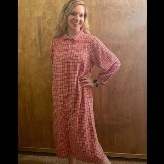 vintage April Cornell flannel nightgown . April c… - image 3