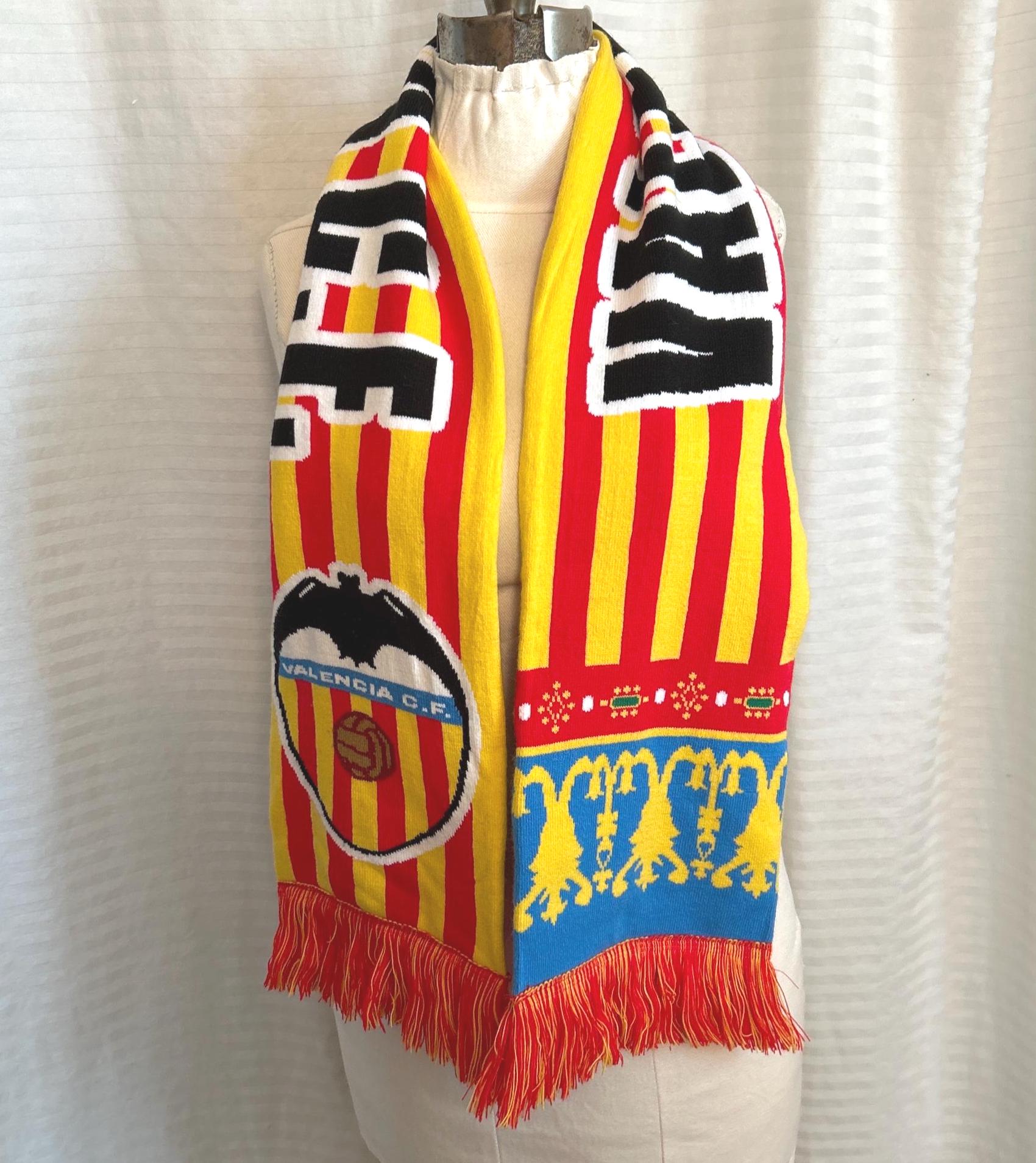 Vintage Soccer Team Scarf . Valencia C.F Sports Scarf - Etsy