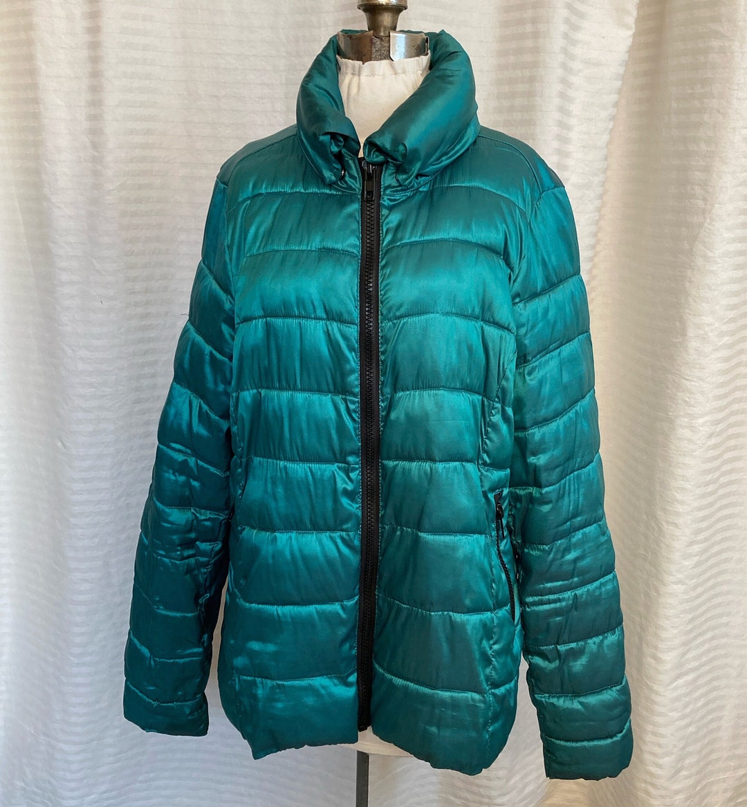 Down Jacket . Puffer Jacket . Teal Down Jacket . Size XL . Packable