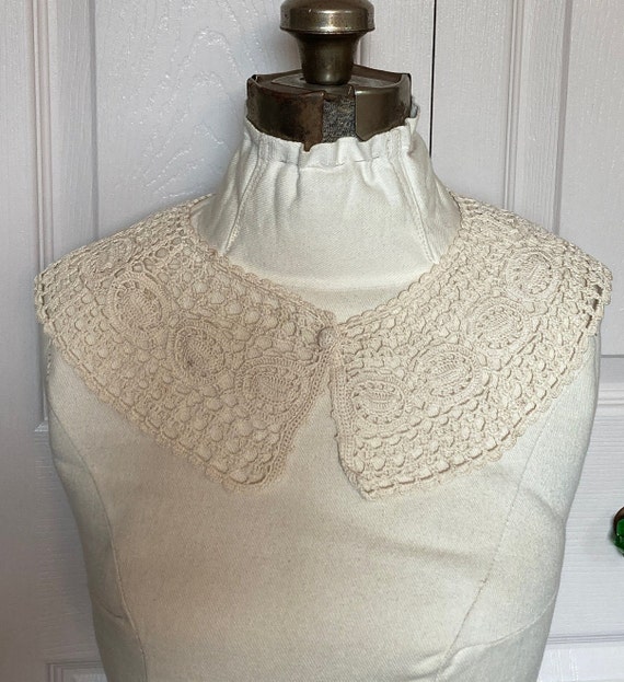 Folk Bloomers, Crochet collar set - pistachio, pigeon, olive, camel