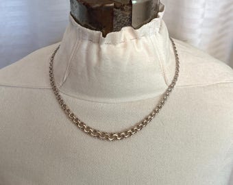 vintage 40s sterling German link necklace