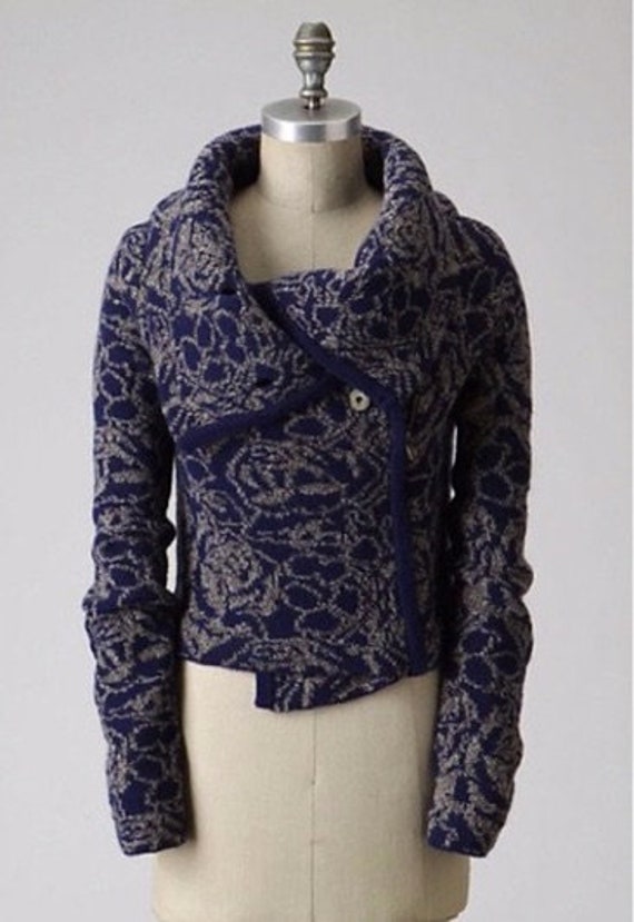 anthropologie zipper cardigan bomber jacket style .cropped cardigan