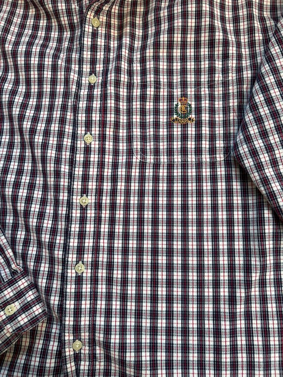 Chaps Ralph Lauren button down . collarless - image 5