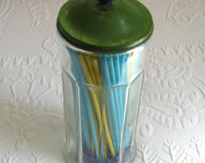 Vintage Straw Dispenser . Straw Dispenser . Soda Fountain Etsy