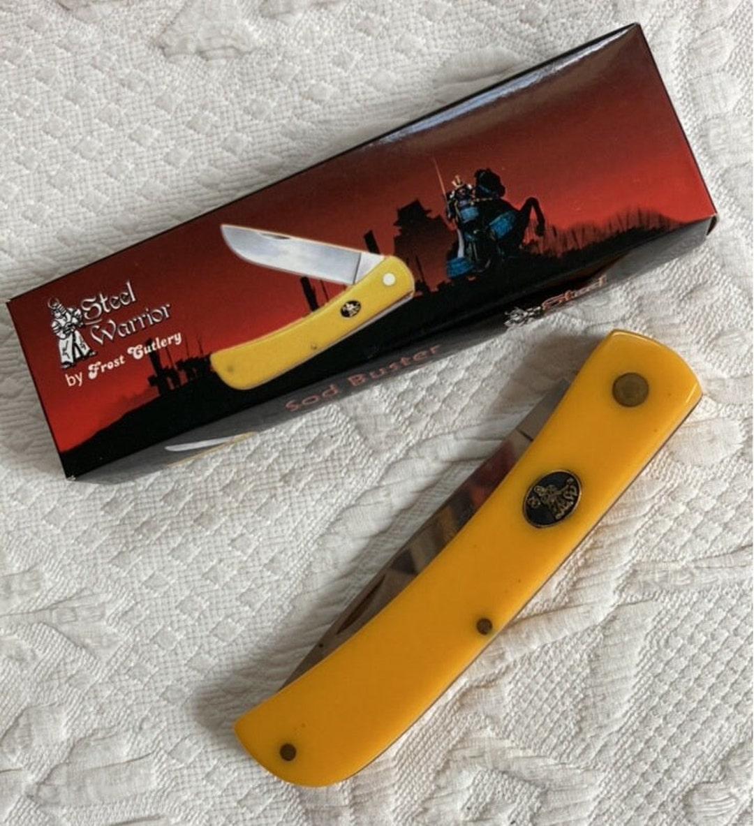 Steel Warrior Pocket Knife . Steel Warrior . Sod Buster Etsy