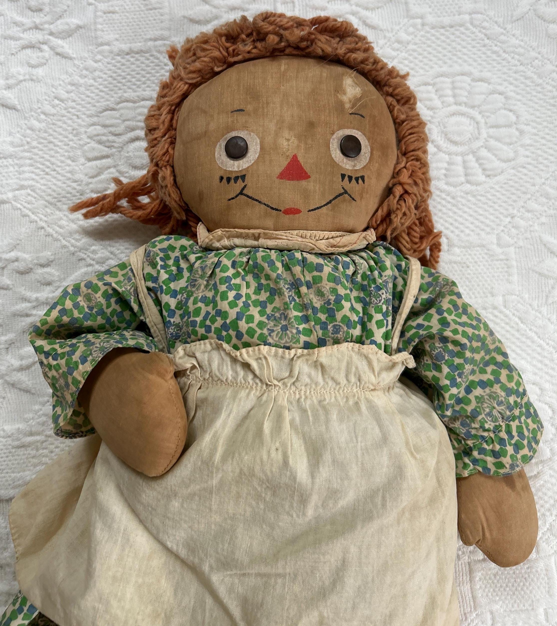 ヴィンテージ ラガディ・アン人形セット：1950年代の手作り装飾 - Etsy