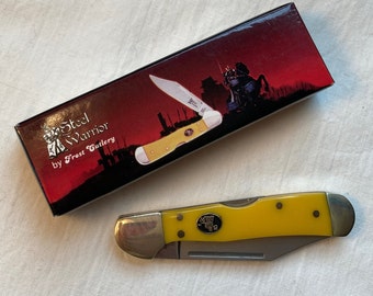 cuchillo de bolsillo . Mini Cooper Lock. guerrero de acero. cuchillo de coleccionista