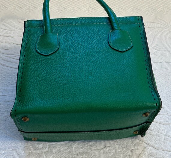 vintage Ronay hand bag . emerald green Ronay bag … - image 4