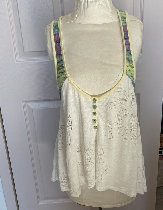 Vintage free people knit linen top . knit top . r… - image 2