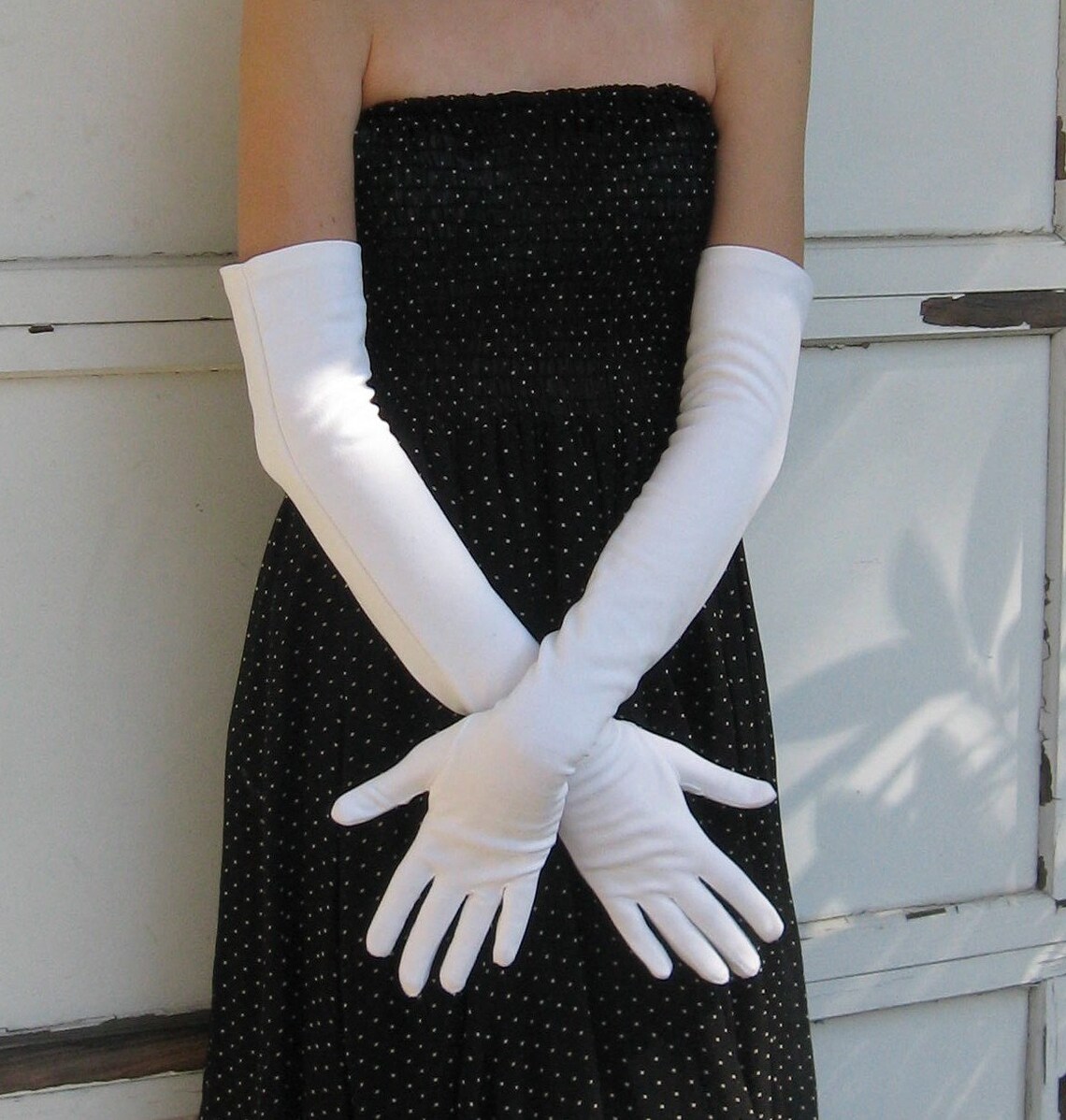 VINTAGE LONG WHITE EVENING GLOVES 1950/60s Etsy