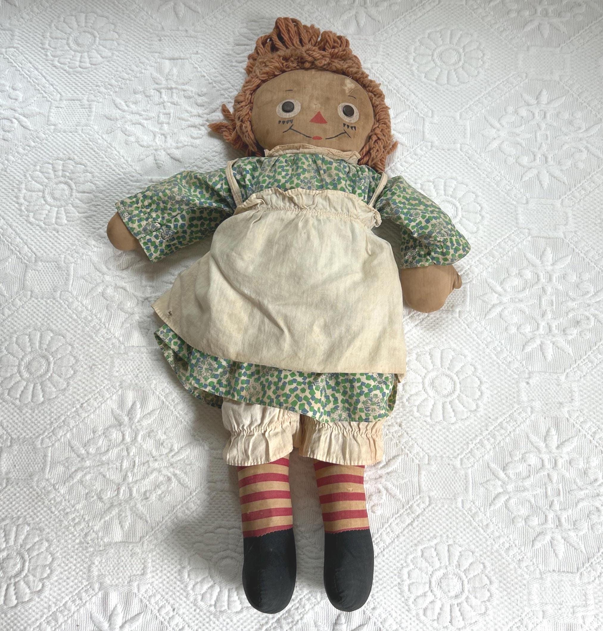 ヴィンテージ ラガディ・アン人形セット：1950年代の手作り装飾 - Etsy
