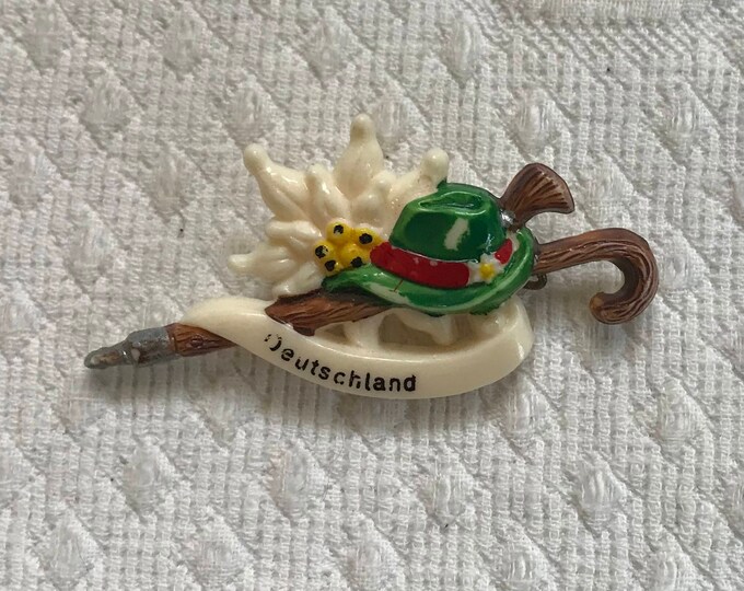 Souvenir Brooch . Deutschland Pin . 60s German Souvenir Pin . Etsy