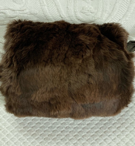 Girls fur muff . 40s child fur muff . rabbit fur … - image 3