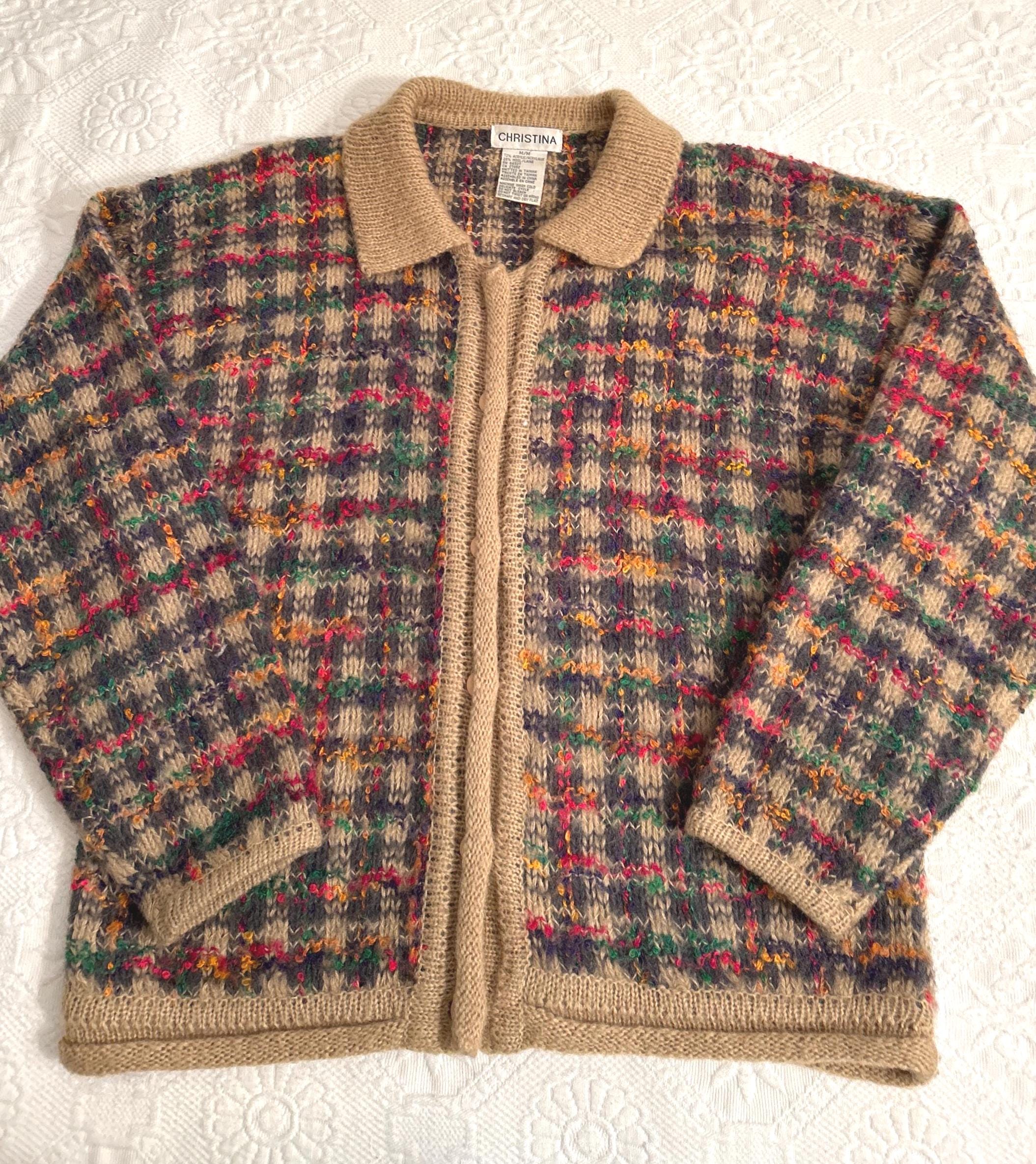 Vintage Burberry Cardigan - Etsy