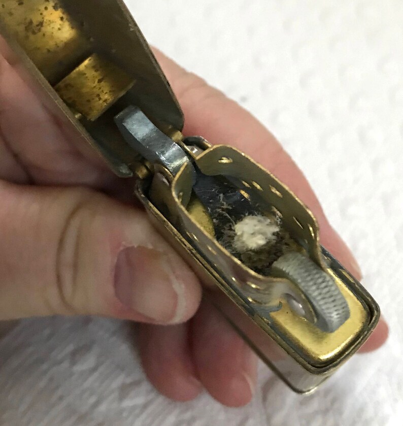 Lighter . Brushed Brass Lighter . Made in Japan . Brass Etsy