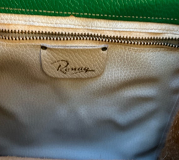 vintage Ronay hand bag . emerald green Ronay bag … - image 5