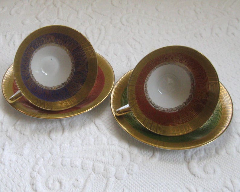 50s cups . german tea cups . german 50s tea cups . midcentury Etsy