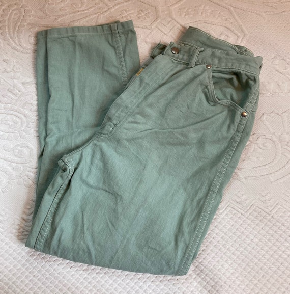 mint green jeans Gem