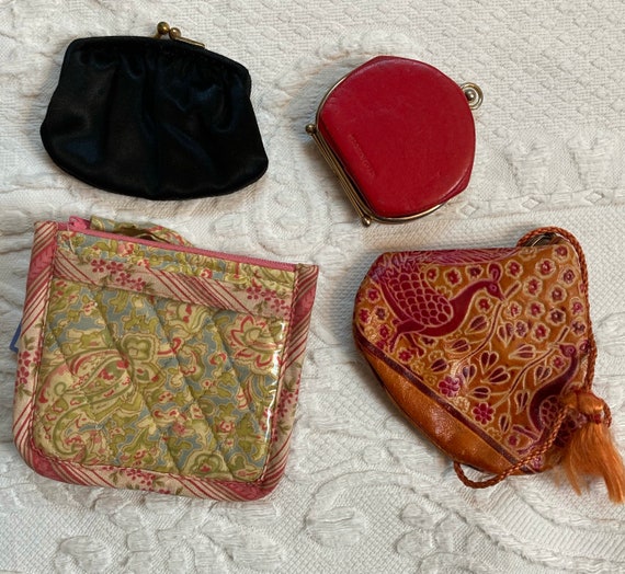 coin purses . coin purse . lot of 4 . 4 vintage c… - image 3