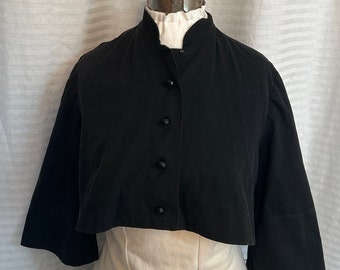 50s bolero jacket . black bolero jacket .