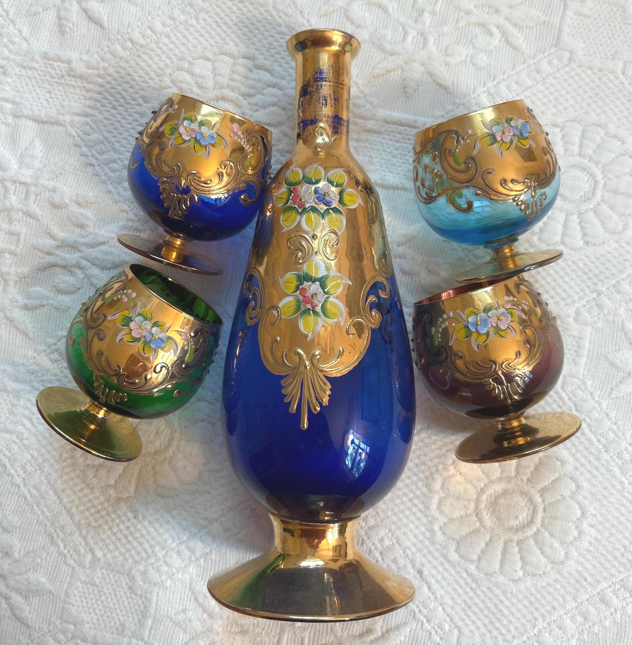 Murano vintage decanter set - Etsy 日本