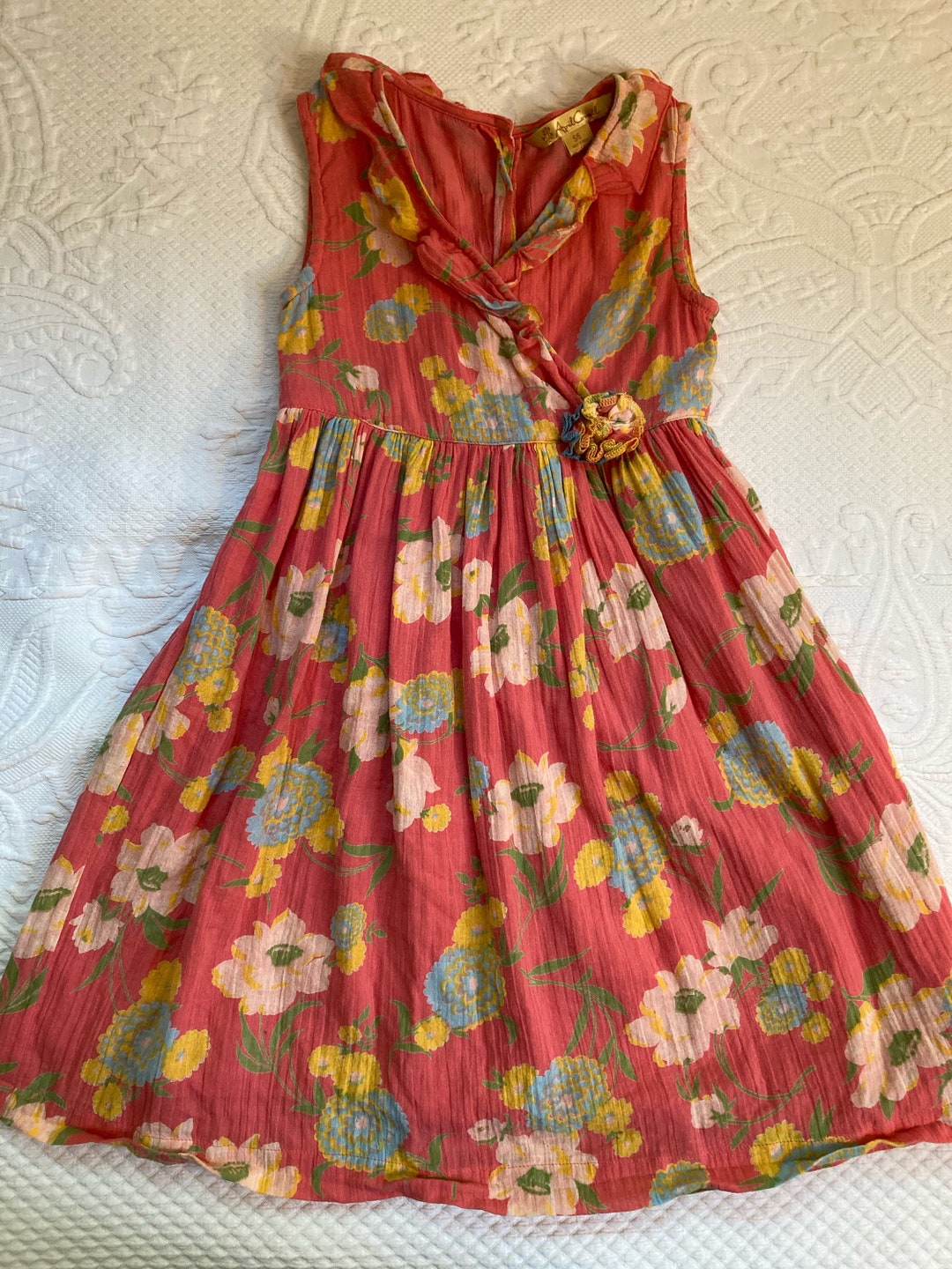 April Cornell Dress . Floral Girl Dress. Girl 5/6 - Etsy