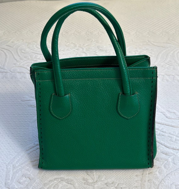 vintage Ronay hand bag . emerald green Ronay bag … - image 1